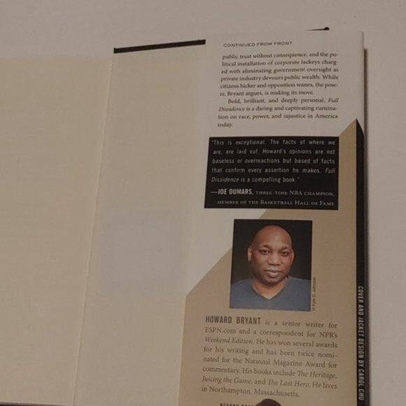 3/$13 Full Dissidence: Notes from an Uneven Playing Field by Howard Bryant - Picture 5 of 7